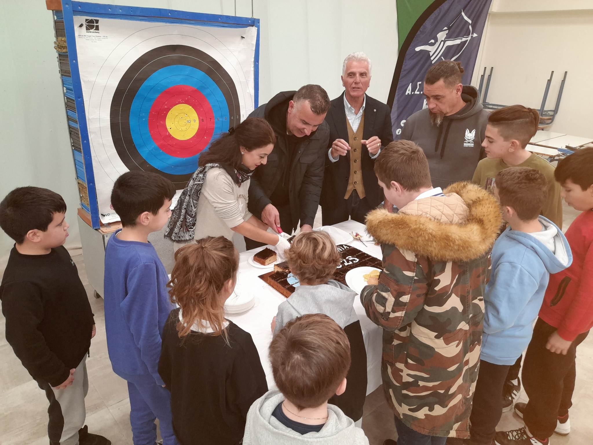 Η κοπή πίτας του τμήματος τοξοβολία του Φοίβου