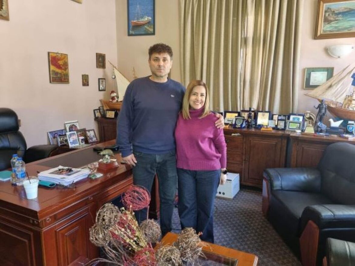 Επίσκεψη στη Σύμη της Διευθύνουσας Συμβούλου του Περιφερειακού Φυτωρίου Νοτίου Αιγαίου, Μαρίας Αγγέλου