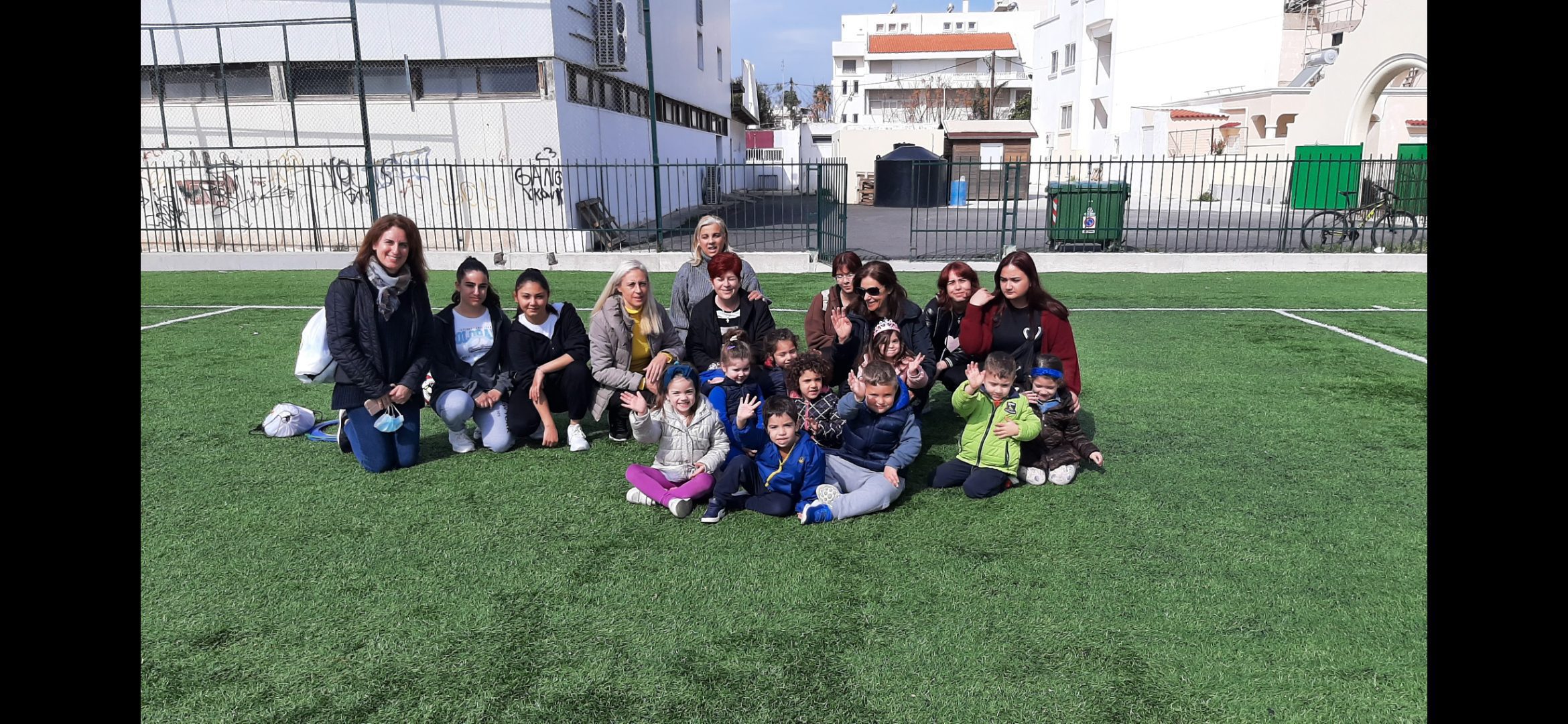 Επίσκεψη των παιδιών του Βρεφονηπιακού Σταθμού Αγίας Μαρίνας στο Παλαιό Γήπεδο Ανταγόρας για αθλητικές δραστηριότητες και παιχνίδια.