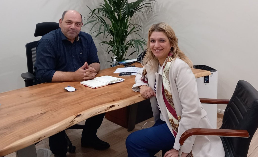 Συνάντηση Κατερίνας Βολονάκη με τον πρόεδρο της ΔΕΥΑΡ Δημήτρη Τσίκκη