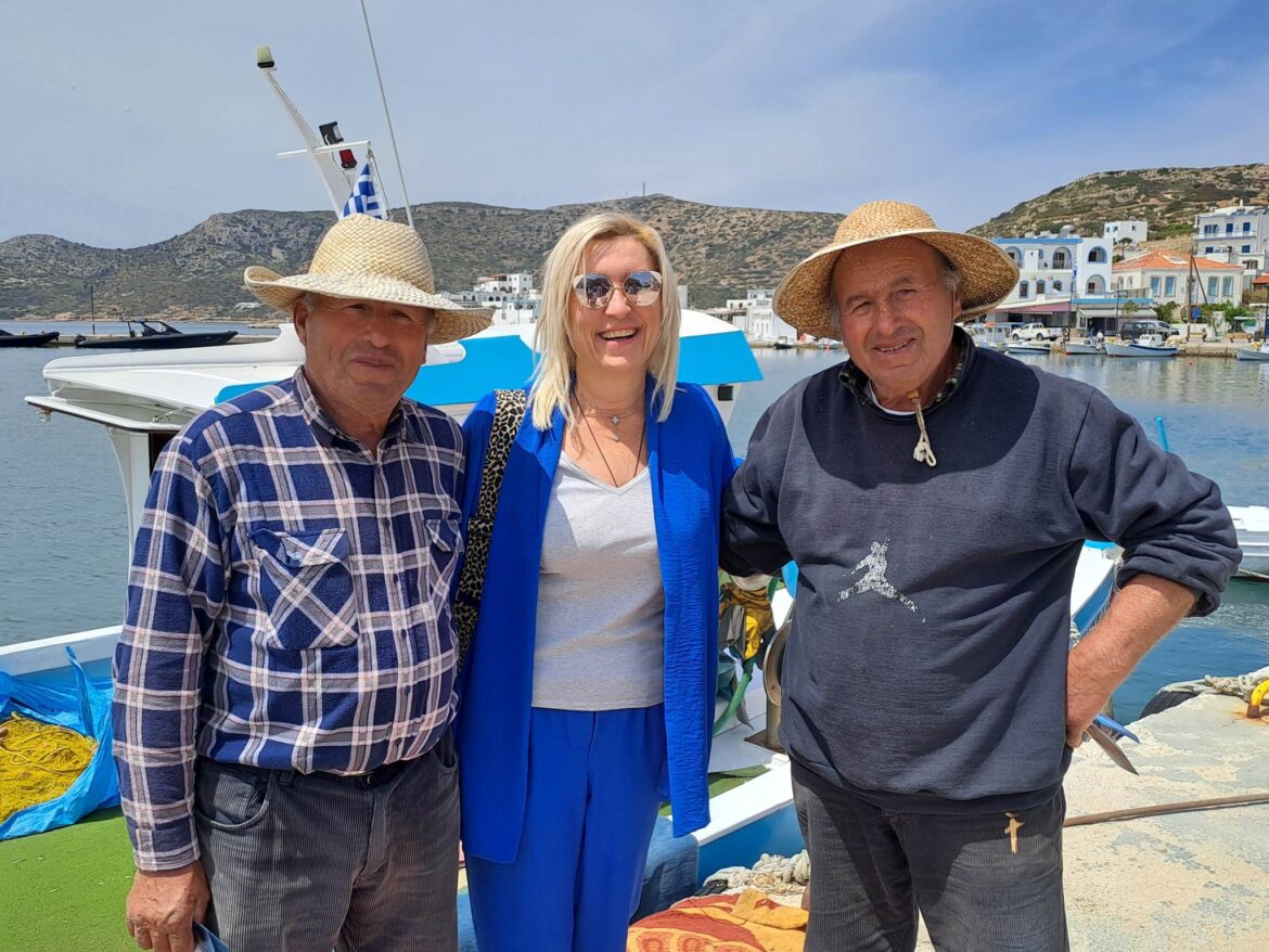 Στους Λειψούς βρέθηκε την Πρωτομαγιά κατά την τριήμερη περιοδεία της στο βόρειο συγκρότημα Δωδεκανήσου η υποψήφια βουλευτής της ΝΔ Ελευθερία Φτακλάκη.