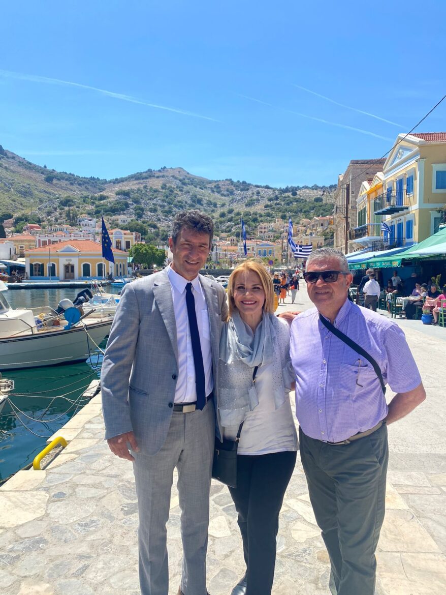 Στη Σύμη η Μίκα Ιατρίδη για τους εορτασμούς της 78ης Επετείου Απελευθέρωσης.