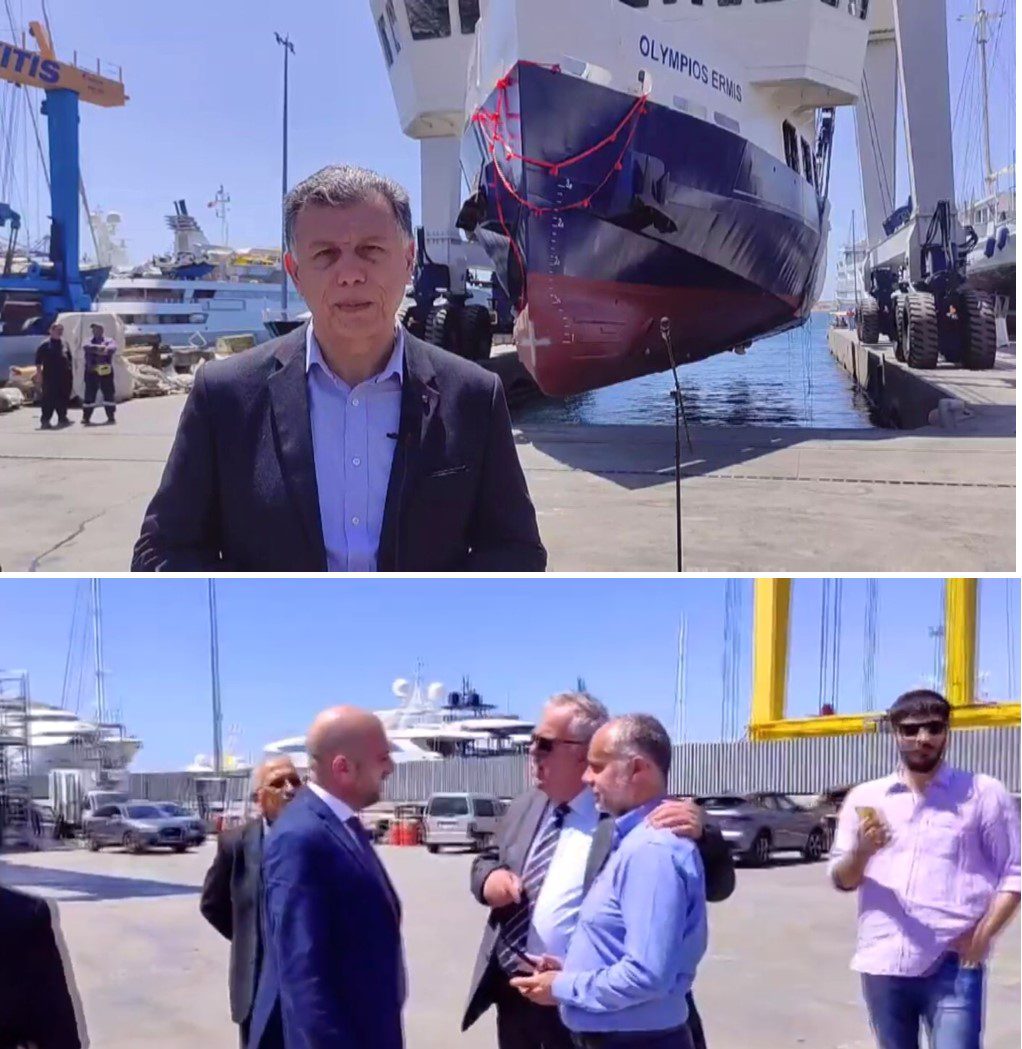 Η καθέλκυση του νεότευκτου πλοίου “ΟΛΥΜΠΙΟΣ ΕΡΜΗΣ” της ΑΝΕ Μαστιχαρίου (BINTEO)