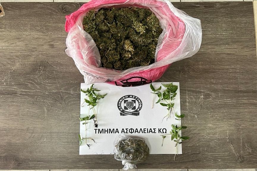 Συνελήφθη ημεδαπός για κατοχή και καλλιέργεια κάνναβης στην Κω Κατασχέθηκαν 391 γραμμ. κάνναβης και 21 δενδρύλλια