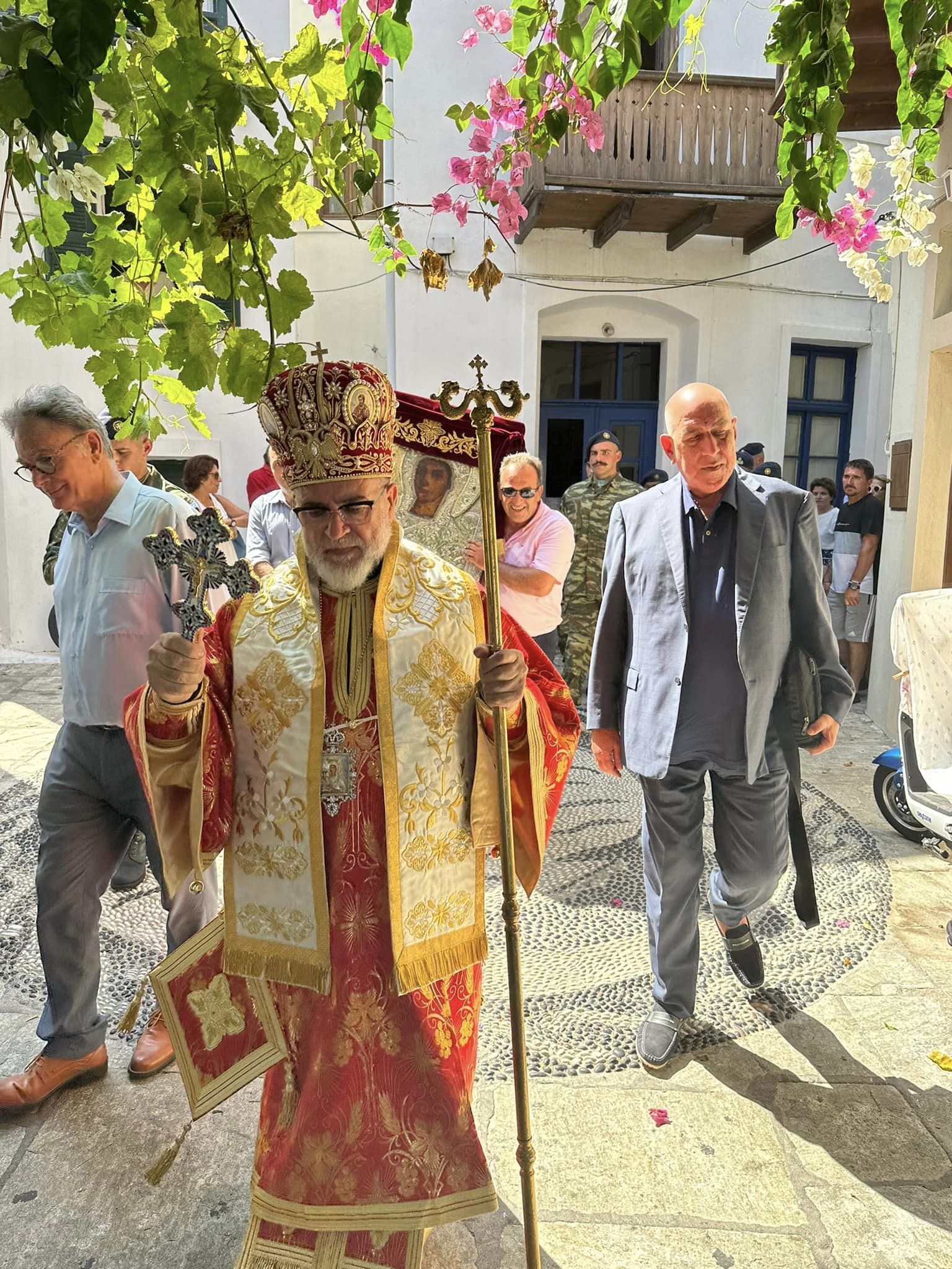Στη Νίσυρο ο Έπαρχος Κω για το Δεκαπενταύγουστο