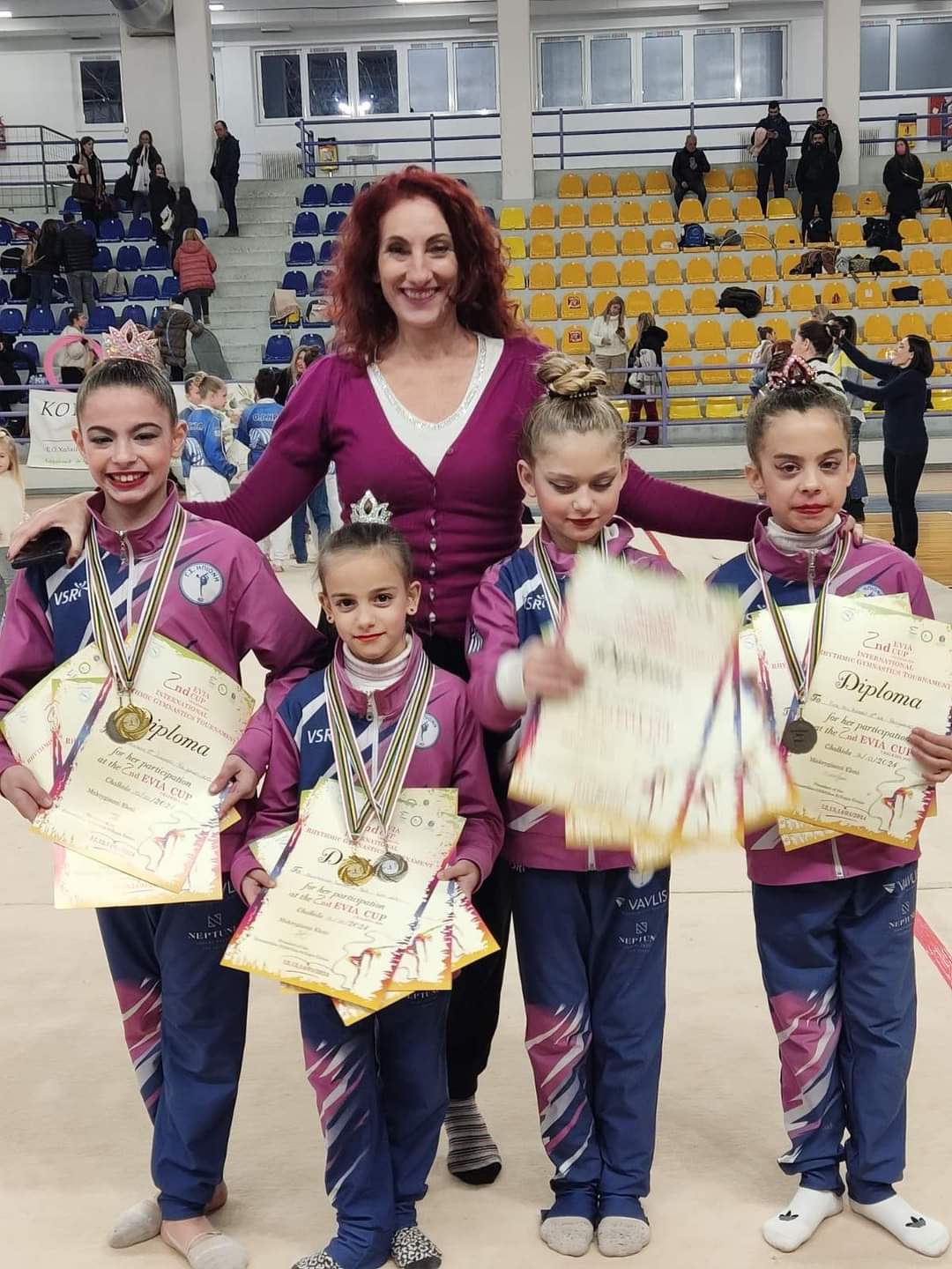 Με επιτυχία η συμμετοχή του “Γ.Σ. Ηπιόνη Κω” στο Διεθνές τουρνουά ρυθμικής Γυμναστικής Evia Cup στη Χαλκίδα 12-14 Ιανουαρίου 2024!!
