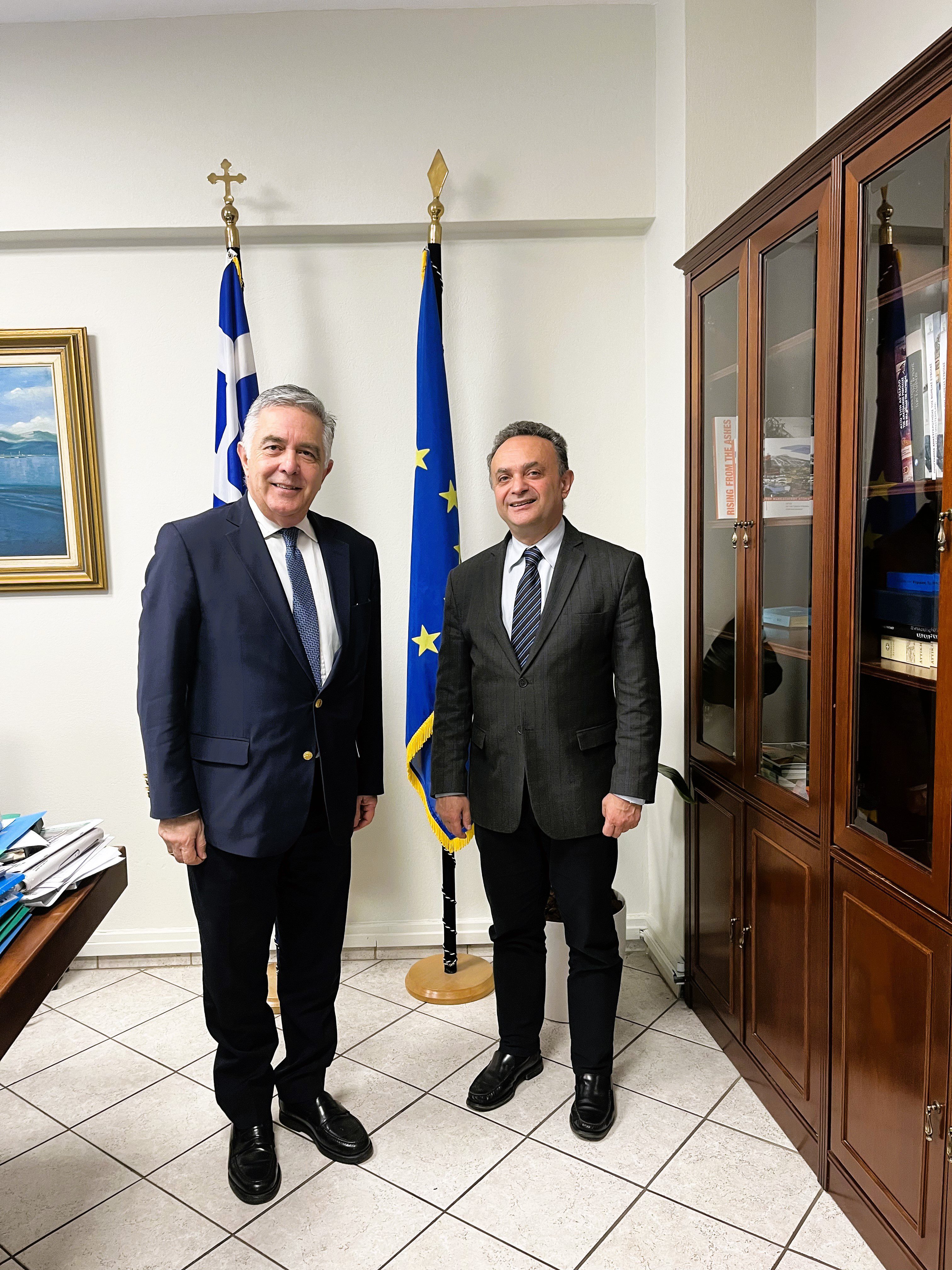 Συνάντηση για τα ζητήματα Αλιείας και καταδυτικού τουρισμού του Βασίλη Α. Υψηλάντη με τον Υφυπουργό Σταύρο Κελέτση