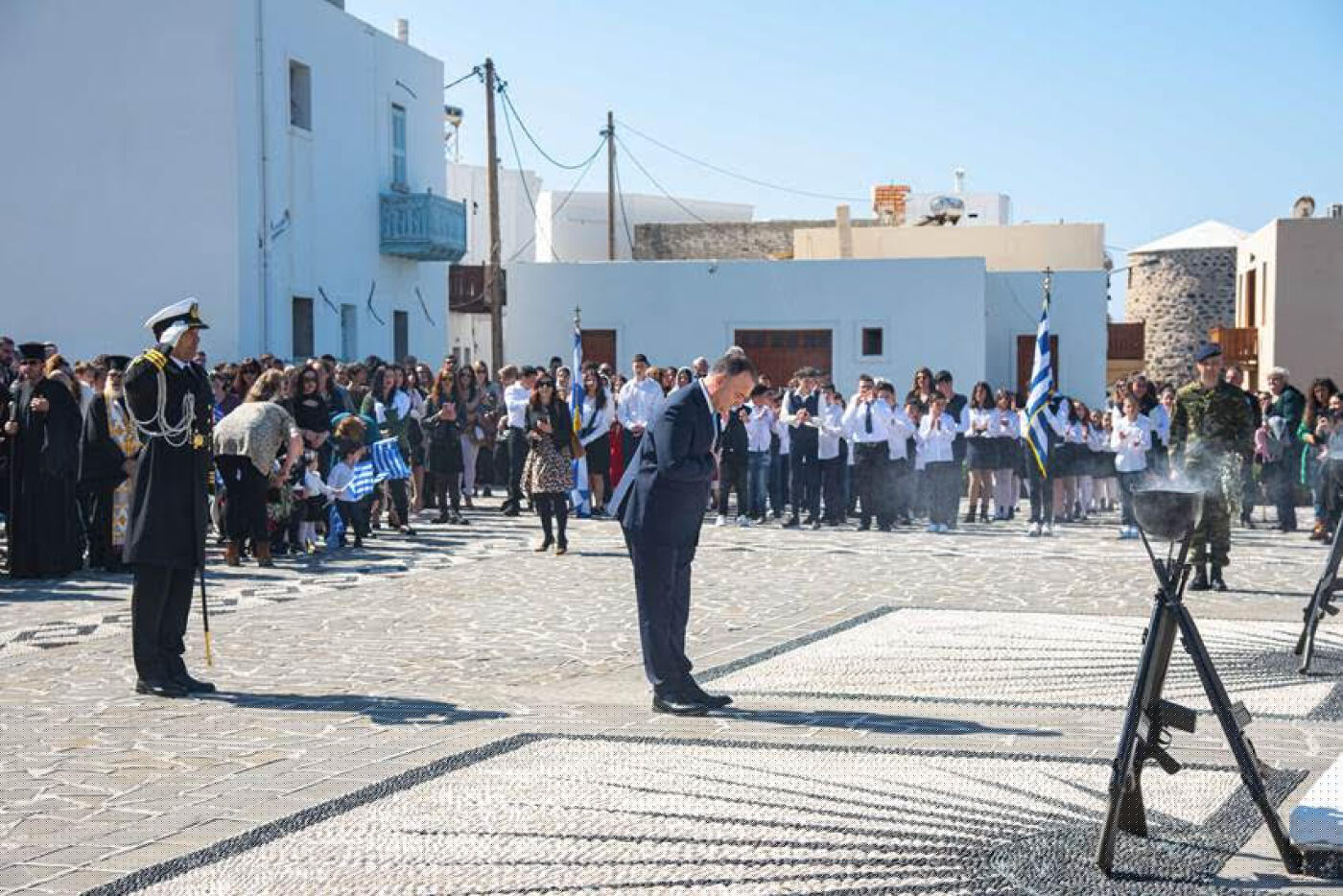 Eπίσκεψη στη Νίσυρο πραγματοποίησε ο Υφυπουργός Ναυτιλίας και Νησιωτικής Πολιτικής κ. Ιωάννης Παππάς για την 7η Μαρτίου