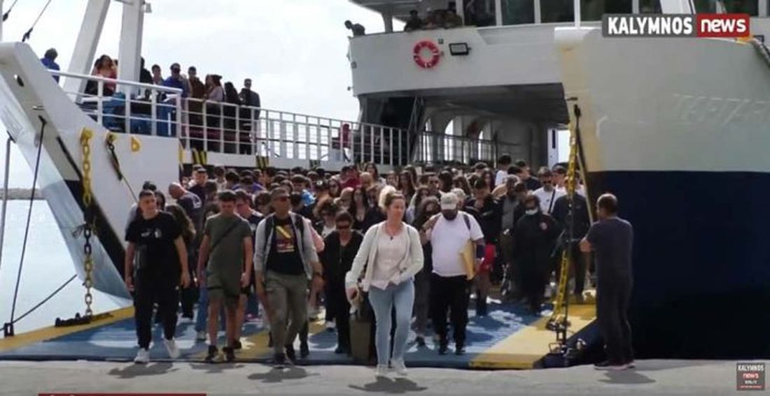 Ημερήσια εκδρομή 130 μαθητών Α΄και Β΄Λυκείου από Κω στην Κάλυμνο