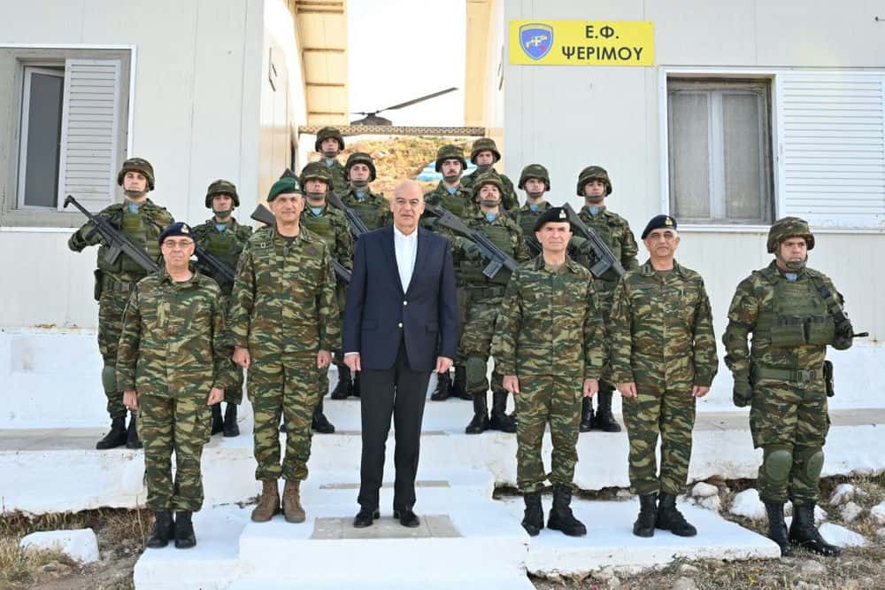 Επίσκεψη ΥΕΘΑ Νίκου Δένδια σε Ψέριμο, Πάτμο και Λειψούς