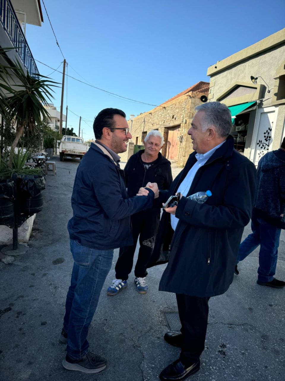 Επίσκεψη του Βασίλη Α. Υψηλάντη στη Νότια Ρόδο για τα προβλήματα του πρωτογενή τομέα