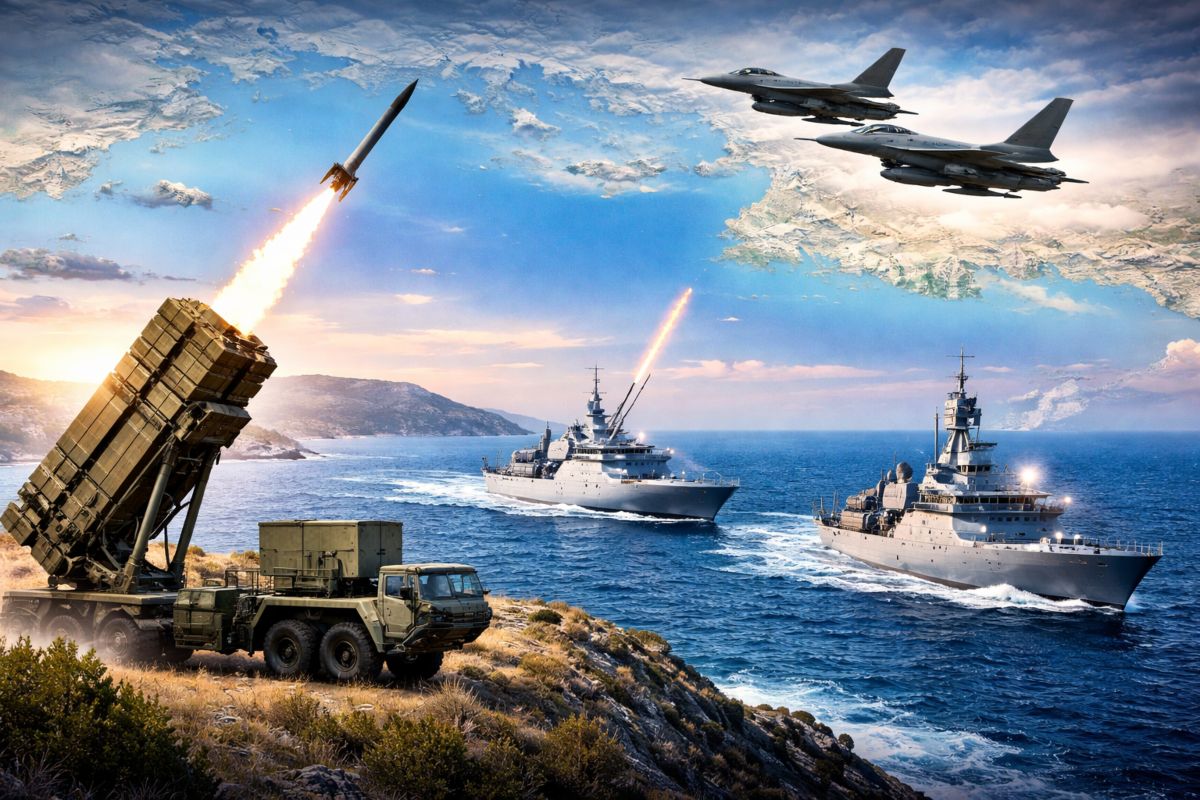 Patriot στην Κάρπαθο, φρεγάτες και F-16 στην Κύπρο: Επιχειρησιακή «ασπίδα» σε Ανατολική Μεσόγειο, στη Μεγαλόνησο ο Δένδιας (Photo-Video) Patriot στην Κάρπαθο, φρεγάτες και F-16 στην Κύπρο: Επιχειρησιακή «ασπίδα» σε Ανατολική Μεσόγειο, στη Μεγαλόνησο ο Δένδιας