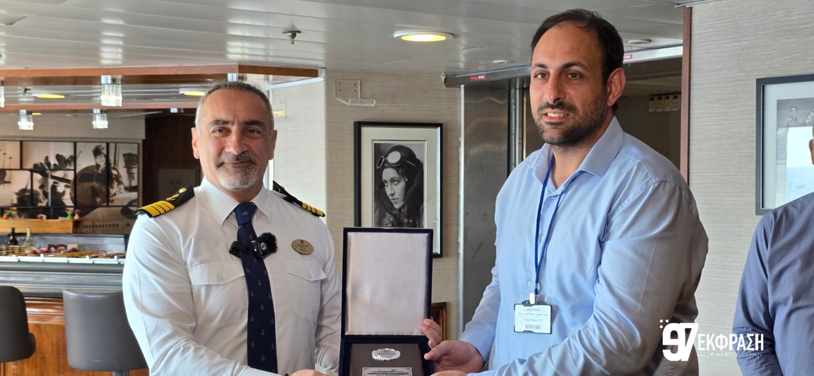 «Ποδαρικό» με άρωμα θάλασσας: Η υποδοχή του Blue Sapphire ανοίγει την αυλαία του γαλάζιου τουρισμού στην Κω