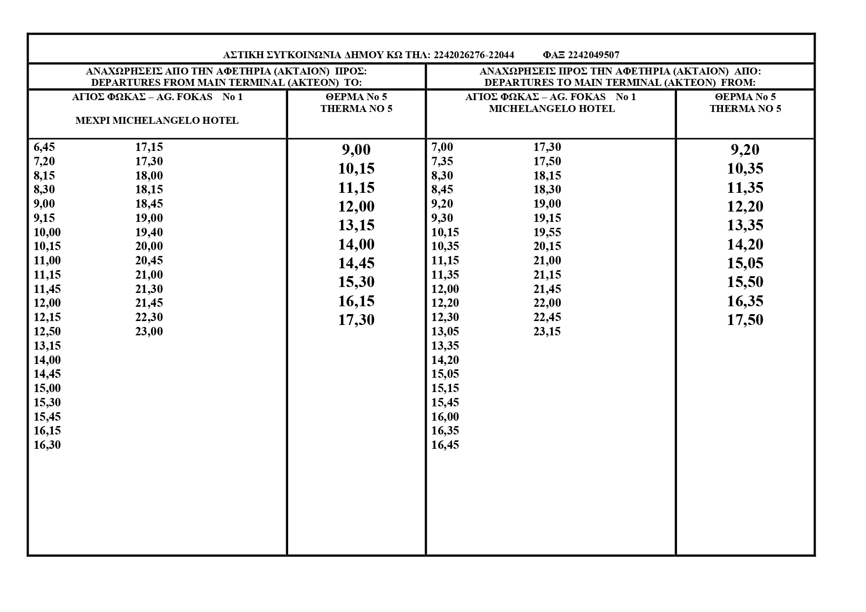 Αστική Συγκοινωνία Κω: «Φάντασμα» τα δρομολόγια προς Ψαλίδι και Λάμπη – Στον «αέρα» η ενημέρωση κατοίκων και επισκεπτών