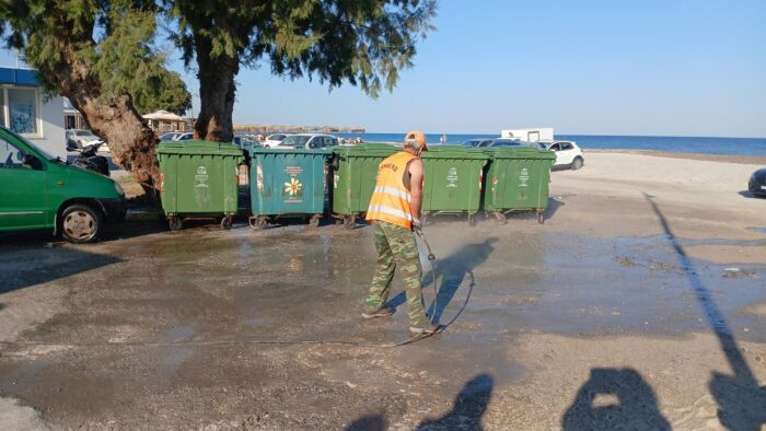 Επιχείρηση καθαριότητας στο Μαστιχάρι από τον Δήμο Κω