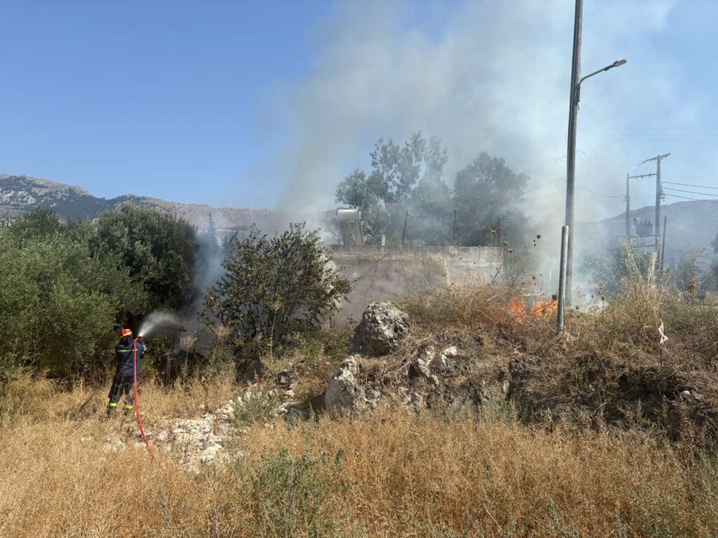 Συναγερμός στο Πυλί: Φωτιά δίπλα σε κατοικία – Η άμεση επέμβαση της πυροσβεστικής απέτρεψε τα χειρότερα